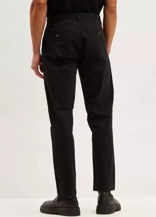 Приталені чорні брюки чинос burton, розмір 34r2 фото
