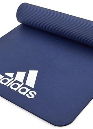 Килимок для фітнесу adidas fitness mat синій уні 173 x 61 x 0.7 см