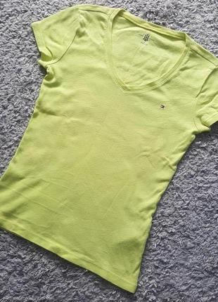 Оригинал.фирменная,котоновая,яркая футболка tommy hilfiger