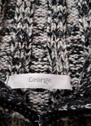 George. джемпер, свитер чёрно белый. р.s-m.6 фото