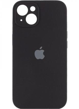 Чехол original silicone case with protective camera — iphone 14  — charcoal gray (15)