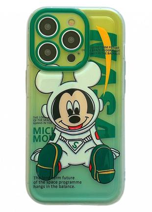 Чехол nasa sticker case  —  iphone 14 plus — mickey