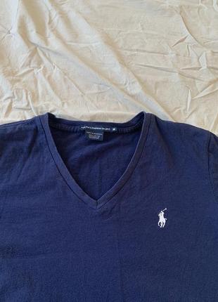 Темно синя футболка ralph lauren sport4 фото