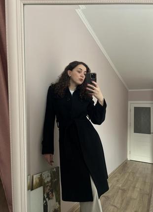 Пальто черное