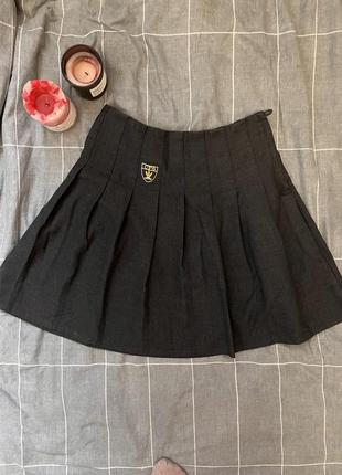 Юбка серая