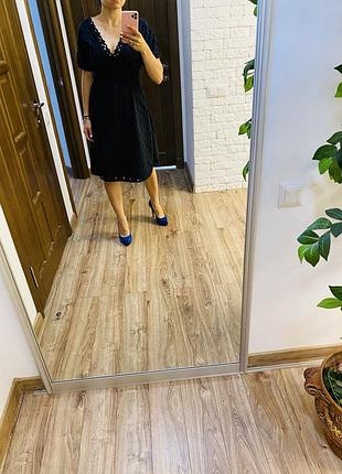 Чорне плаття, тканина рішельє 4