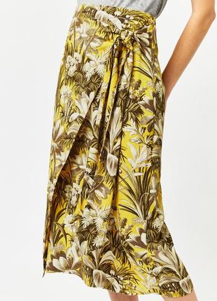 Спідниця на запах,в квітковий принт,віскоза,warehouse,38/m