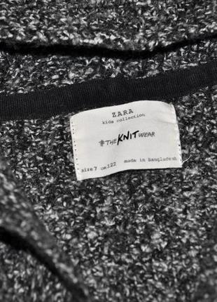7 лет 122 см фирменный стильный свитер джемпер кардиган с капюшоном для модного мальчика зара zara8 фото