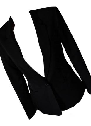 Черный жакет пиджак по фигуре amisu5 фото