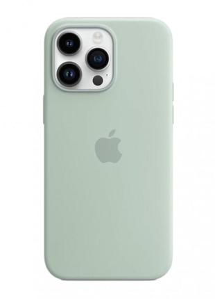 Чехол original silicone case full size — iphone 14 6.1 turquoise