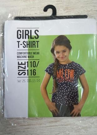 Girls` t-shirt футболка на девочку 110-116