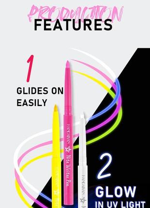 Гелевий олівець для губ і очей флуоресцентна водостійка підводка, що світиться, handaiyan nite writer pen №102 фото