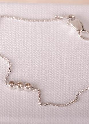 Женский браслет из белого золота с бриллиантами