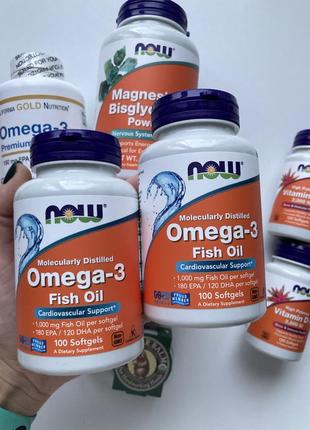Омега-3 now, iherb