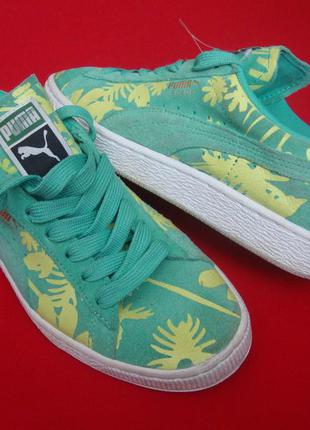 Кроссовки puma suede green натур замша оригинал 39-40 разм