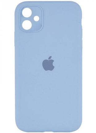 Чехол original silicone case with protective camera — iphone 11  — lilac (5)