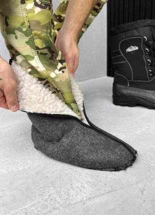 Теплые водонепроницаемые резиновые сапоги на шнуровке "ляска"