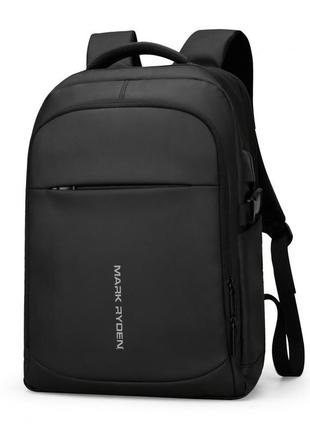 Рюкзак mark ryden jasper mr9191 two pocket з usb для ноутбука 15,6" 22 л чорний