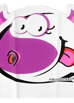 Шапка для плавання aqua speed zoo latex rex 5709 білий рекс дит osfm