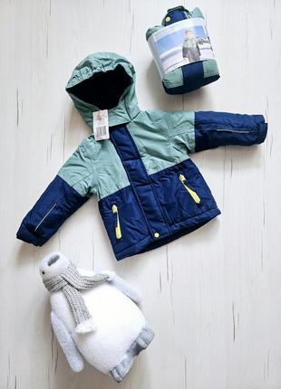 Термокуртка детская, нижняя, 86-92см, 1-2роки, термокуртка зимняя лыжная мембранная