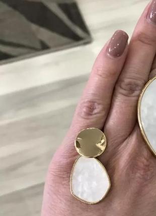 Стильнейшие серьги геометрия перламутр тренд 2020