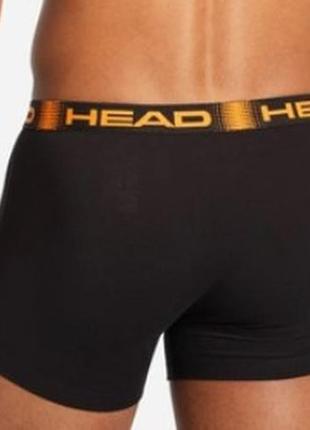 Труси-боксери head basic boxer 2p black/orange (m)2 фото