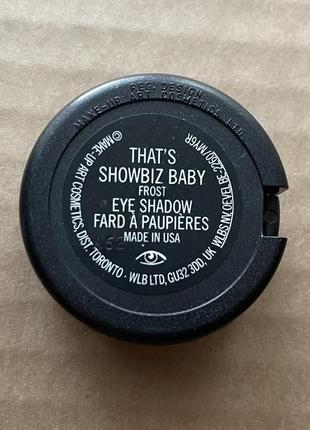 Mac eye shadow тени для век, that’s showbiz baby, 1,5g3 фото