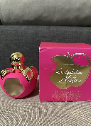 Nina ricci la tentation de nina туалетна вода 50 мл, оригінал