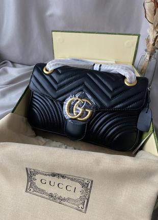 Кожаная сумка в стиле gucci
