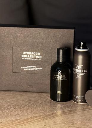 Тільки спрей‼️ tobacco collection rich warm addictive духи парфум zara спрей, набір, оригінал іспанія