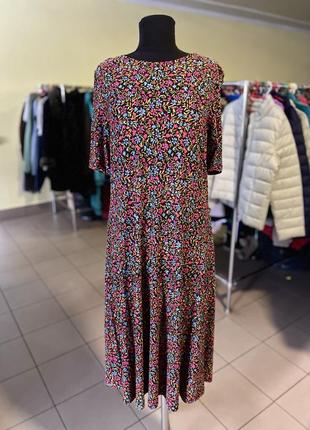 ❄️ великий розпродаж ❄️міді сукня з квітковим принтом next1 фото