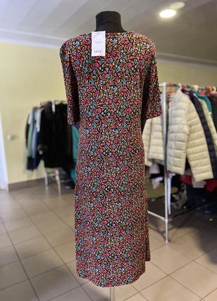 ❄️ великий розпродаж ❄️міді сукня з квітковим принтом next5 фото