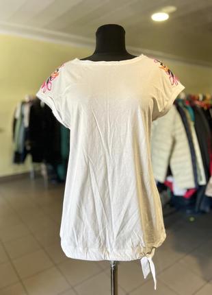 ❄️ розпродаж ❄️біла бавовняна футболка bonita