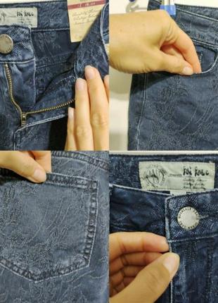 Круті джинси-скінні з імітацією вишивки6 фото