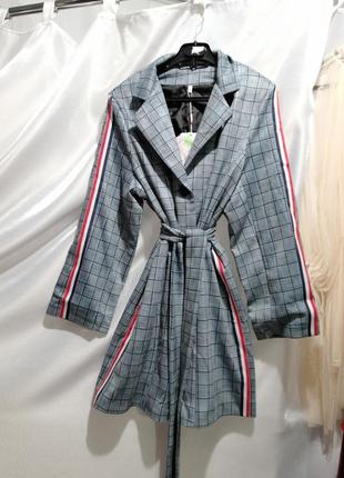 Удлиненный пиджак пальто3 фото
