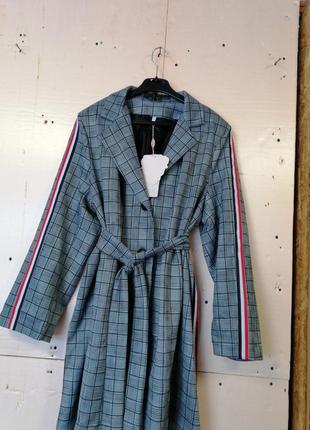 Удлиненный пиджак пальто4 фото