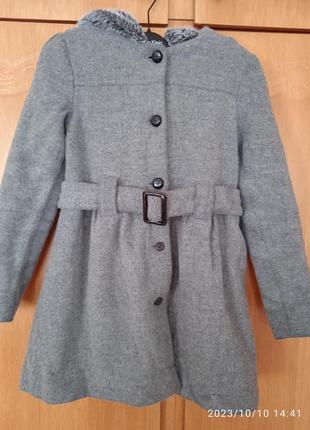 Шерстяне демісезонне пальто демі пальтішко міжсезонне стильне шерстяне naf-naf