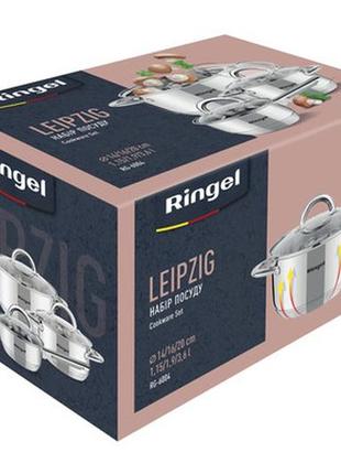 Набір посуду ringel leipzig 6 пр. ківш 1.15 л + кастрюля (1.9л+3.6л) (rg-6004)2 фото