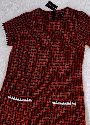 Стильное твидовое платье dorothy perkins с кармашками4 фото
