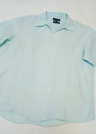 Льняная рубашка блуза marks&spencer