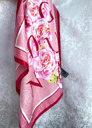 Красивый яркий платок rituals цветочный принт, хустина, на сумку,  в волосы6 фото