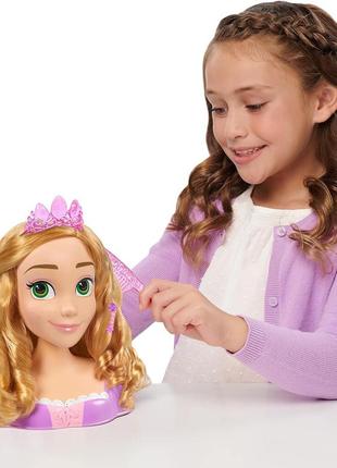 Disney princess rapunzel styling head голова манекен рапунцель для причесок2 фото