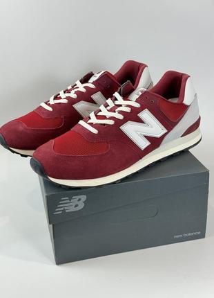 Мужские кожаные кроссовки new balance 574 размеры 50.5 и 52