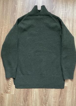 Удлиненный свитер с разрезами в составе шерсть шерсть шерсть2 фото
