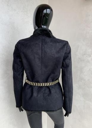 Pinko итальянская искусственная куртка дубленка жакет4 фото