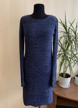 Платье с длинным рукавом из натурального материала s/xs cotton