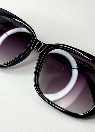 Корректирующие очки для зрения женские лисички с градиентной тонировкой пластиковая оправа с тонкими дужками5 фото