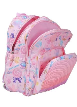 Рюкзак upixel futuristic kids school bag - рожевий5 фото