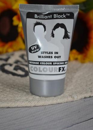 Интенсивный цветной гель для волос colourfx brilliant black intense colour hair gel3 фото