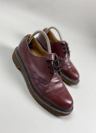 Винтажные кожаные мужские ботинки туфли dr martens doc1 фото